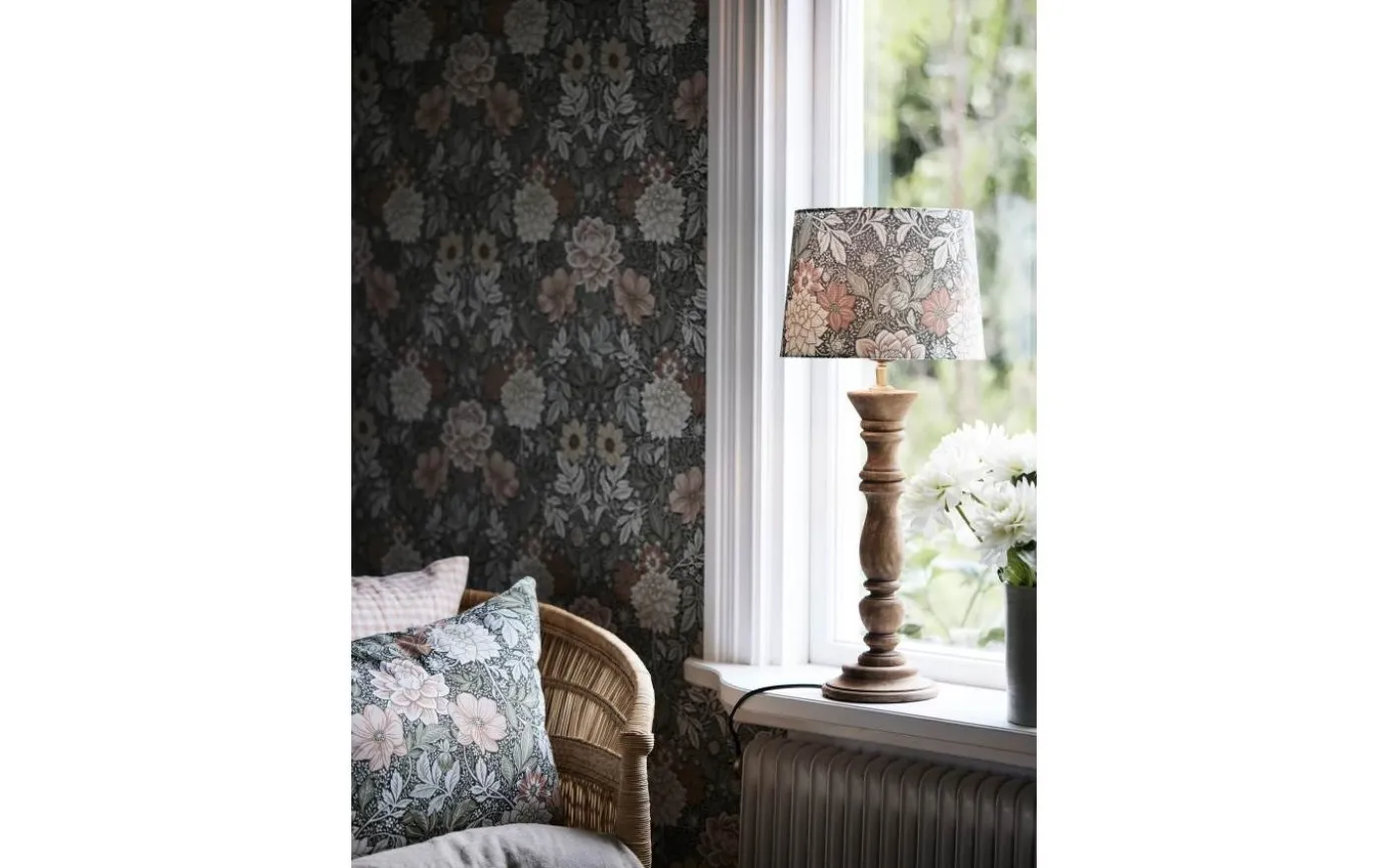 Sofia Lampskärm Ø25cm Dahlia Grön