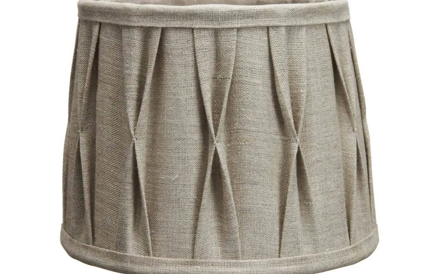 Sofia Lampskärm Ø40cm Plissé Stygn Natur