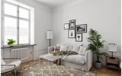 Softy Golvlampa 150cm Matt Svart/Vit