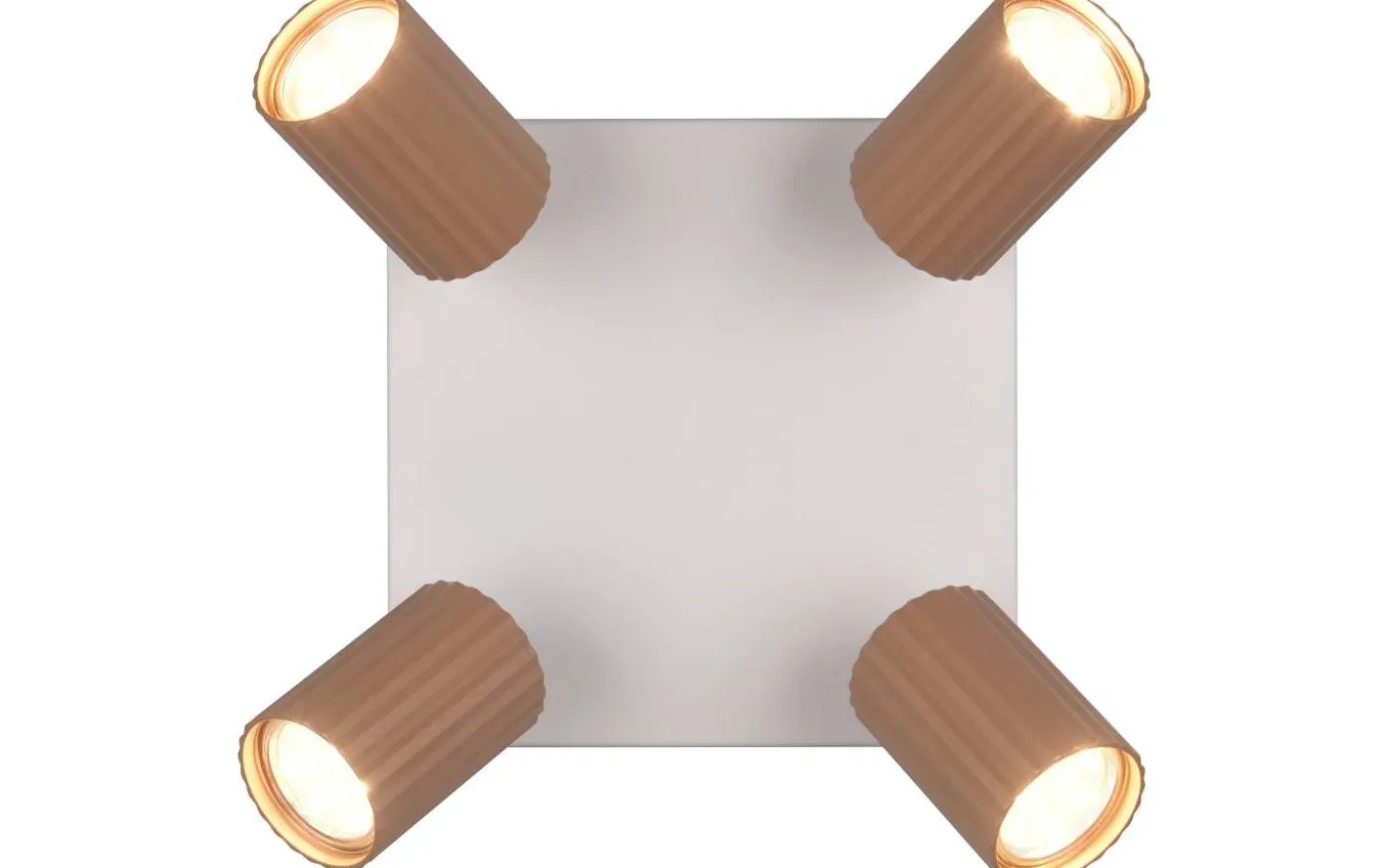 Soka Spotlight 4-delat GU10 kaffe/varmgrå