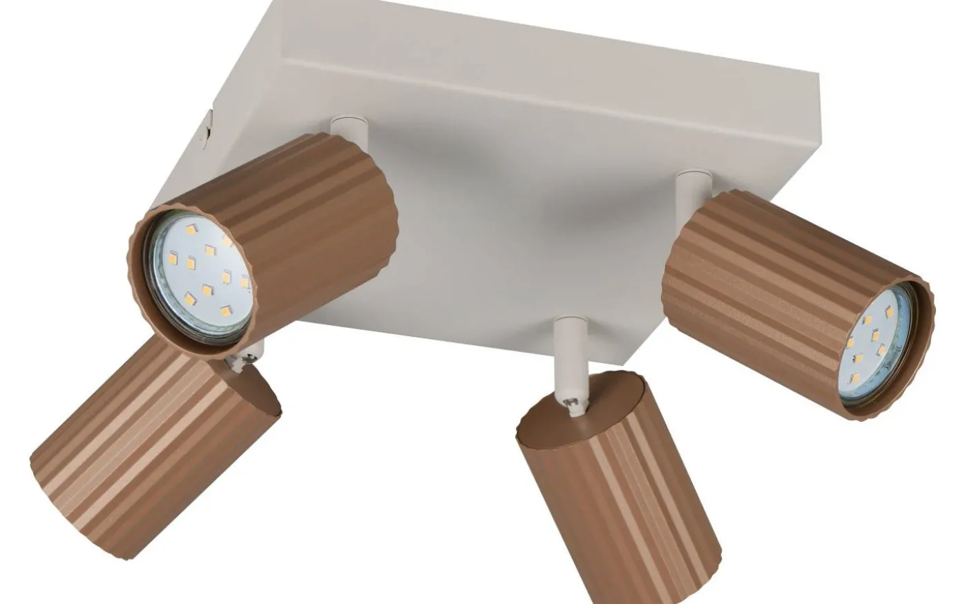 Soka Spotlight 4-delat GU10 kaffe/varmgrå