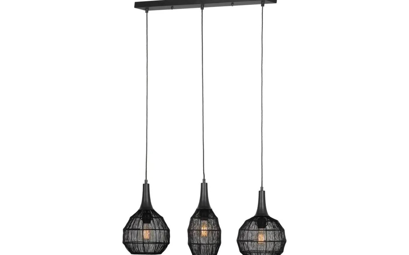 Soraya Takpendel 3-os E27 mattsvart