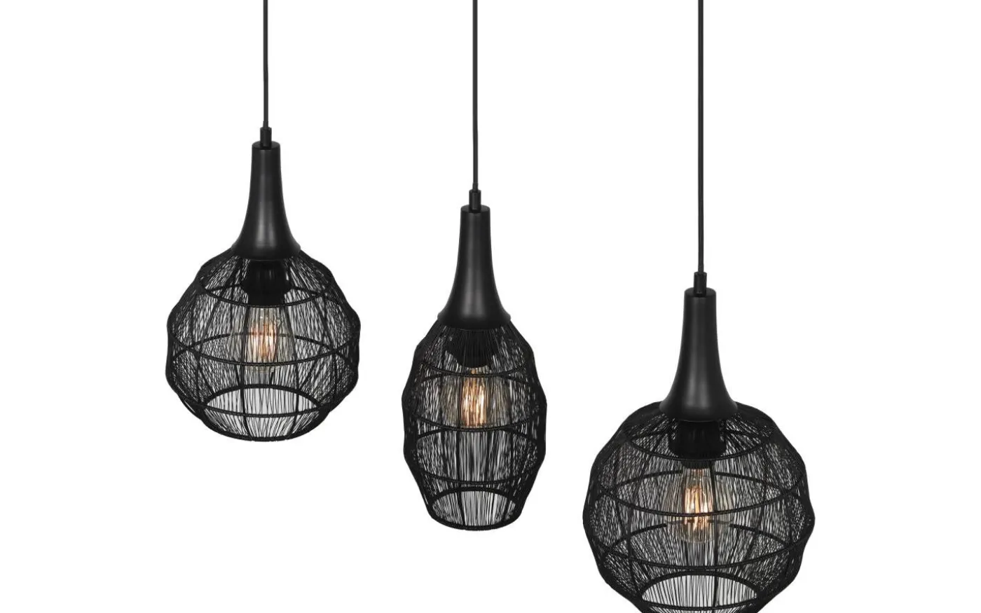 Soraya Takpendel 3-os E27 mattsvart