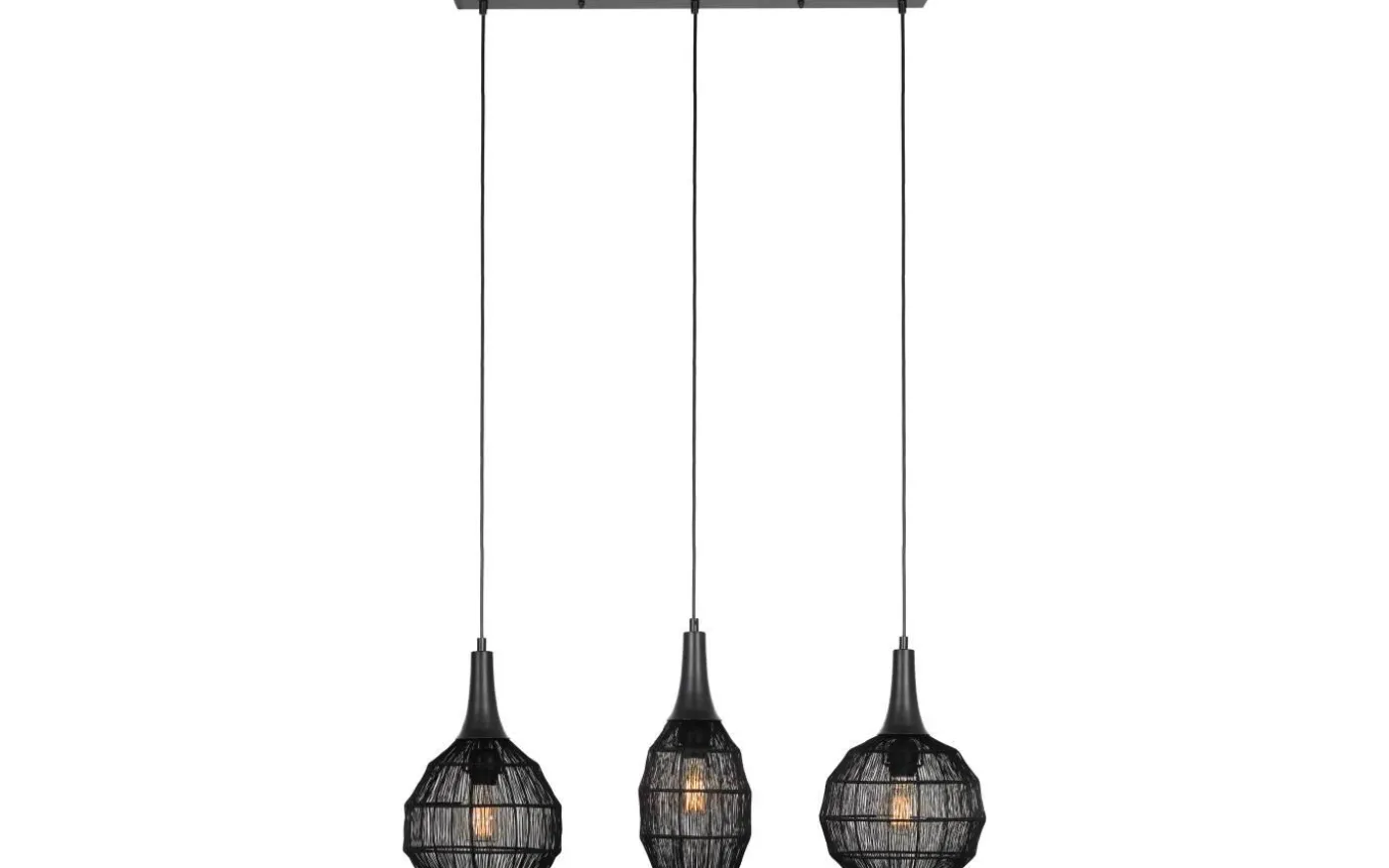 Soraya Takpendel 3-os E27 mattsvart