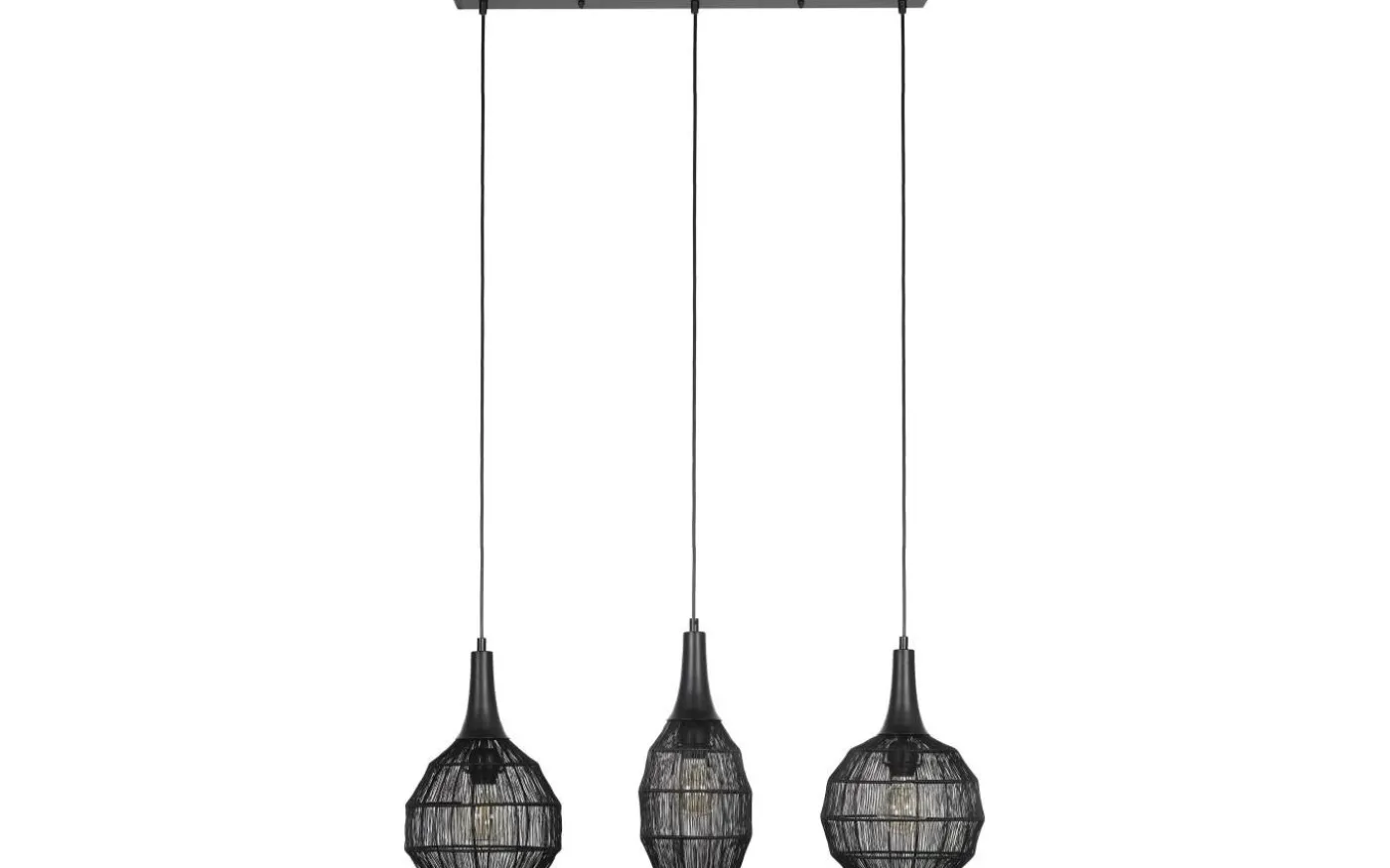 Soraya Takpendel 3-os E27 mattsvart