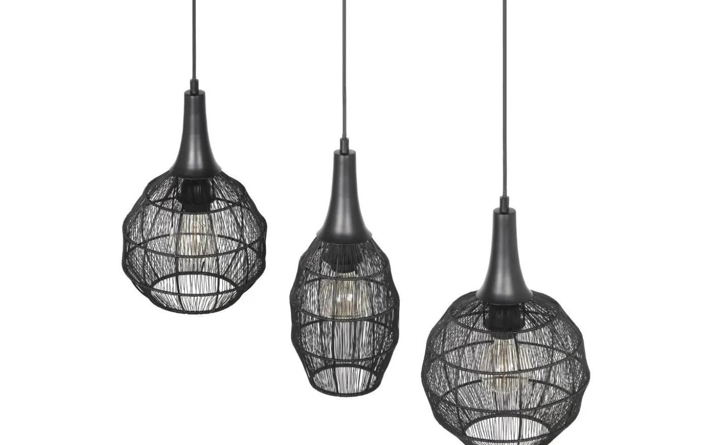 Soraya Takpendel 3-os E27 mattsvart