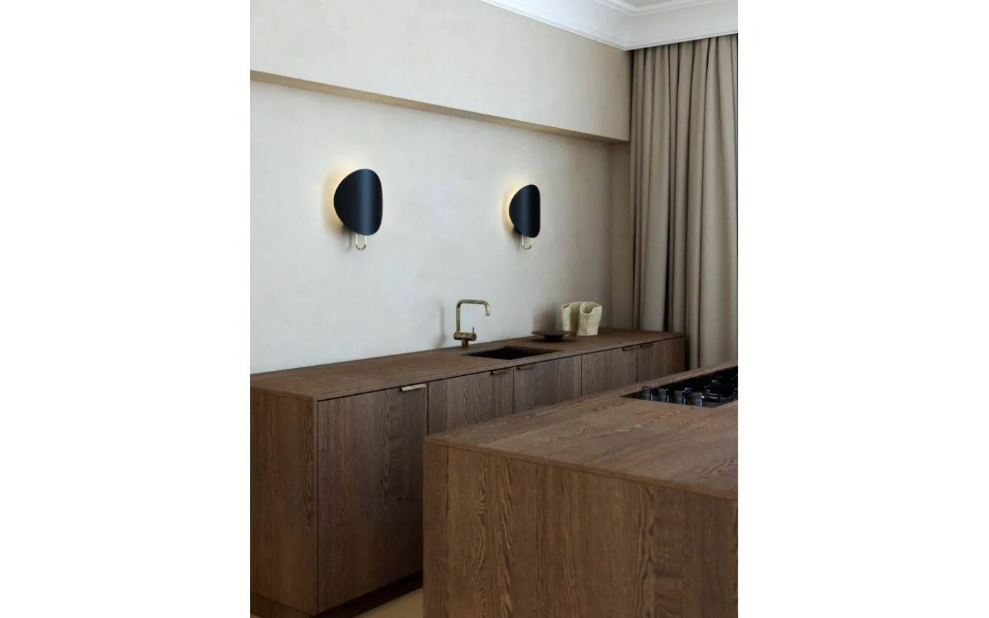 Spargo Vägglampa Svart/Mässing