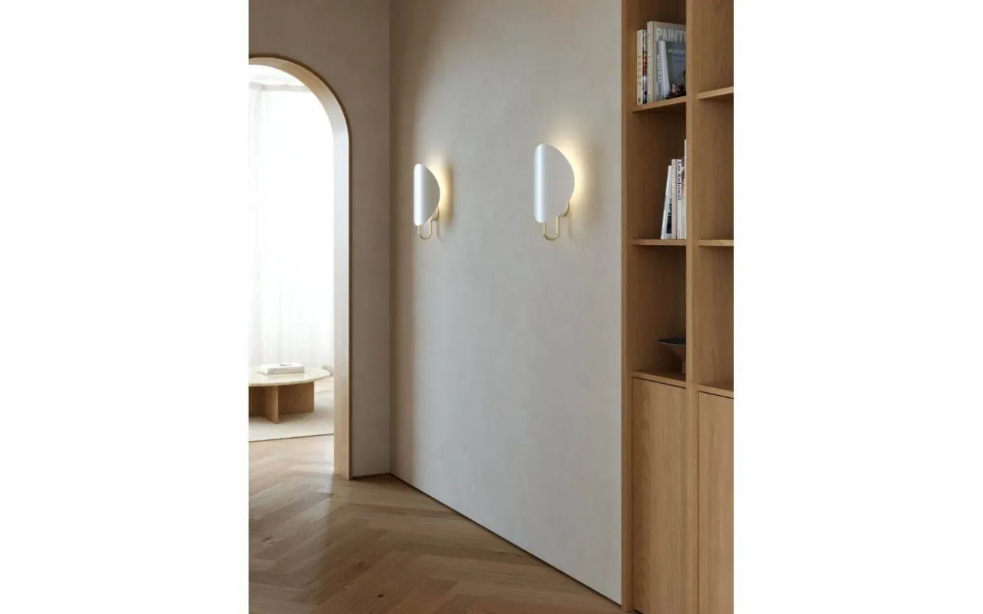 Spargo Vägglampa Vit/Mässing