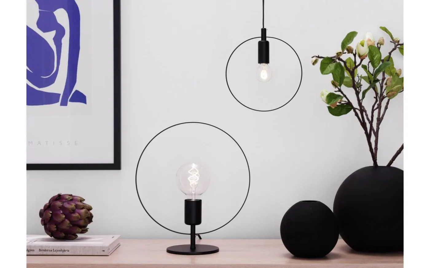 Spartan Ringo Fönsterlampa 20cm Svart