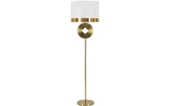 Spazio Golvlampa Mynt 151cm Vit/Guld