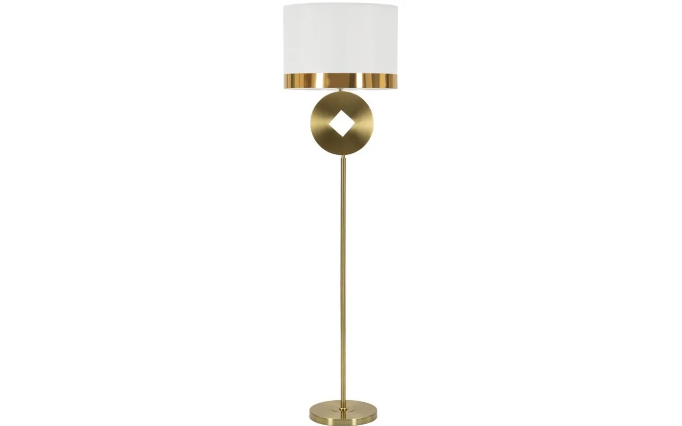 Spazio Golvlampa Mynt 151cm Vit/Guld
