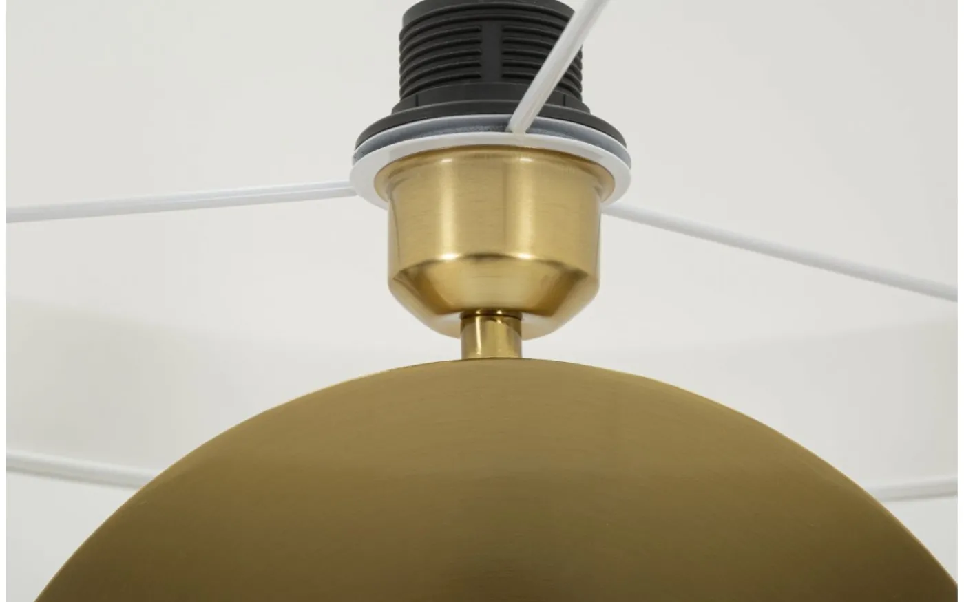 Spazio Golvlampa Mynt 151cm Vit/Guld