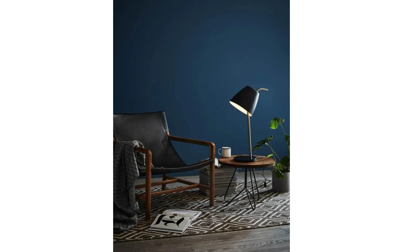 Spin Bordslampa 75cm Svart/Stål