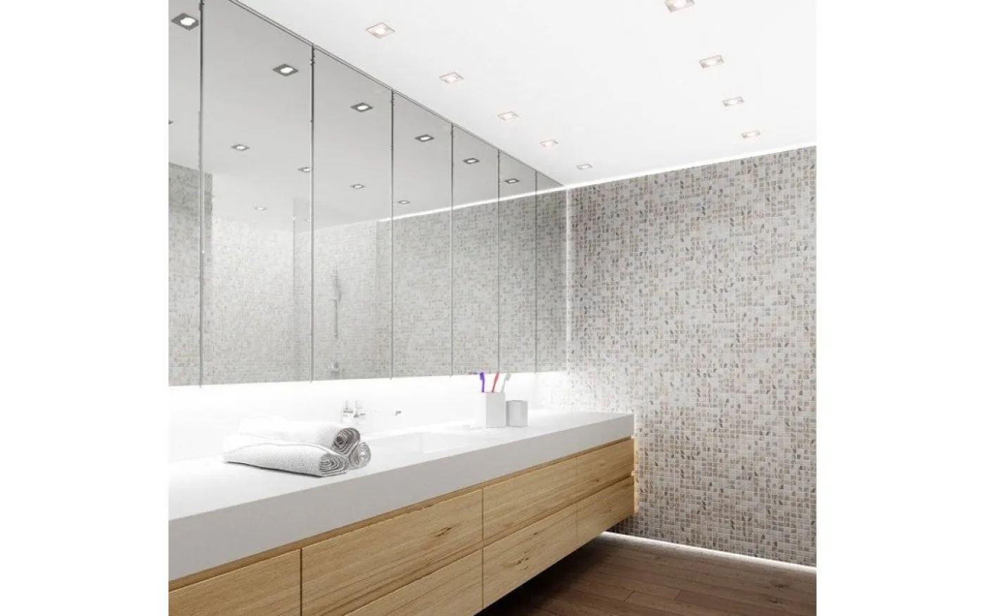 Splash SQ Infälld Spotlight Krom GU10 IP65