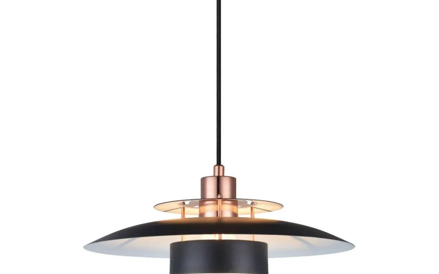 Sörup Taklampa Ø40 Svart/Koppar