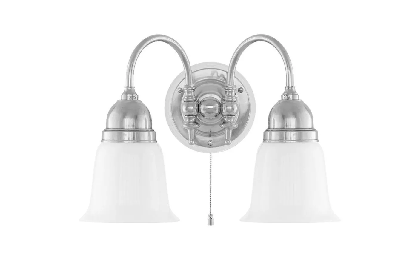 Stackelberg - Förnicklad / Brytare / Vitt fäste