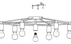 Staiti Plafond 76cm Vit