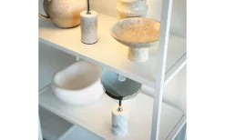 Starlight Uppladdningsbar Bordslampa 25cm LED 3000K 2W Krom/Vit Marmor