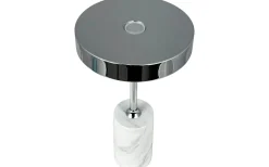 Starlight Uppladdningsbar Bordslampa 25cm LED 3000K 2W Krom/Vit Marmor