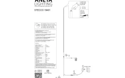 Stecco Golvlampa 160cm LED 12W 3000K Svart