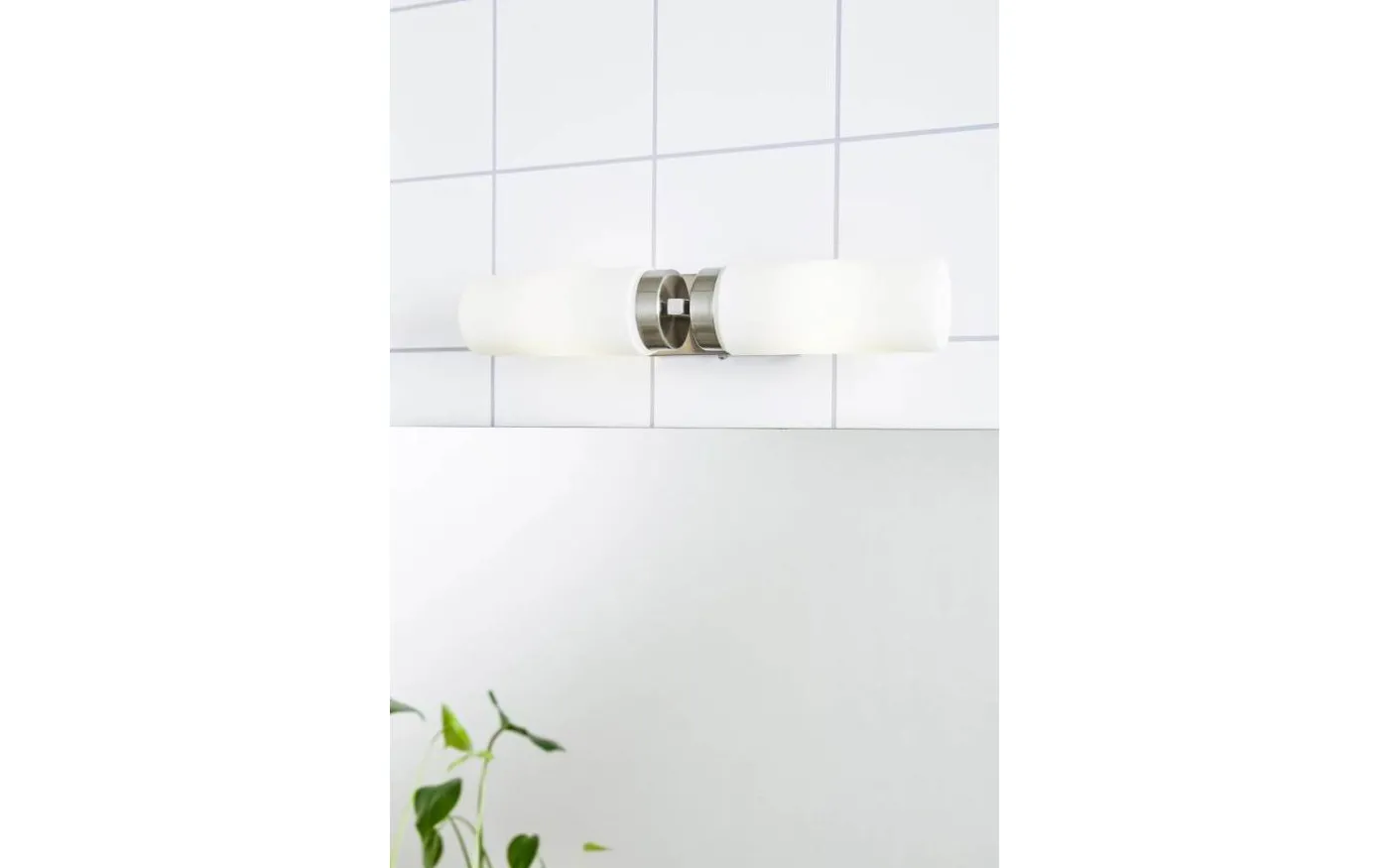 Stella Vägglampa Badrum 2xE14 IP44 Stål