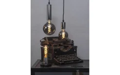 Stil Pendel E27 med 3,5m textilkabel Krom