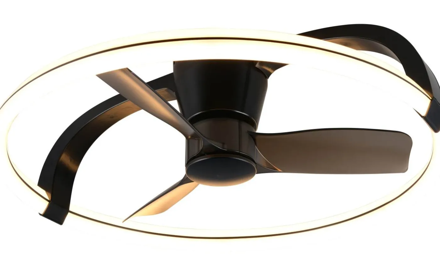 Stockholm Takfläkt 74cm LED mattsvart