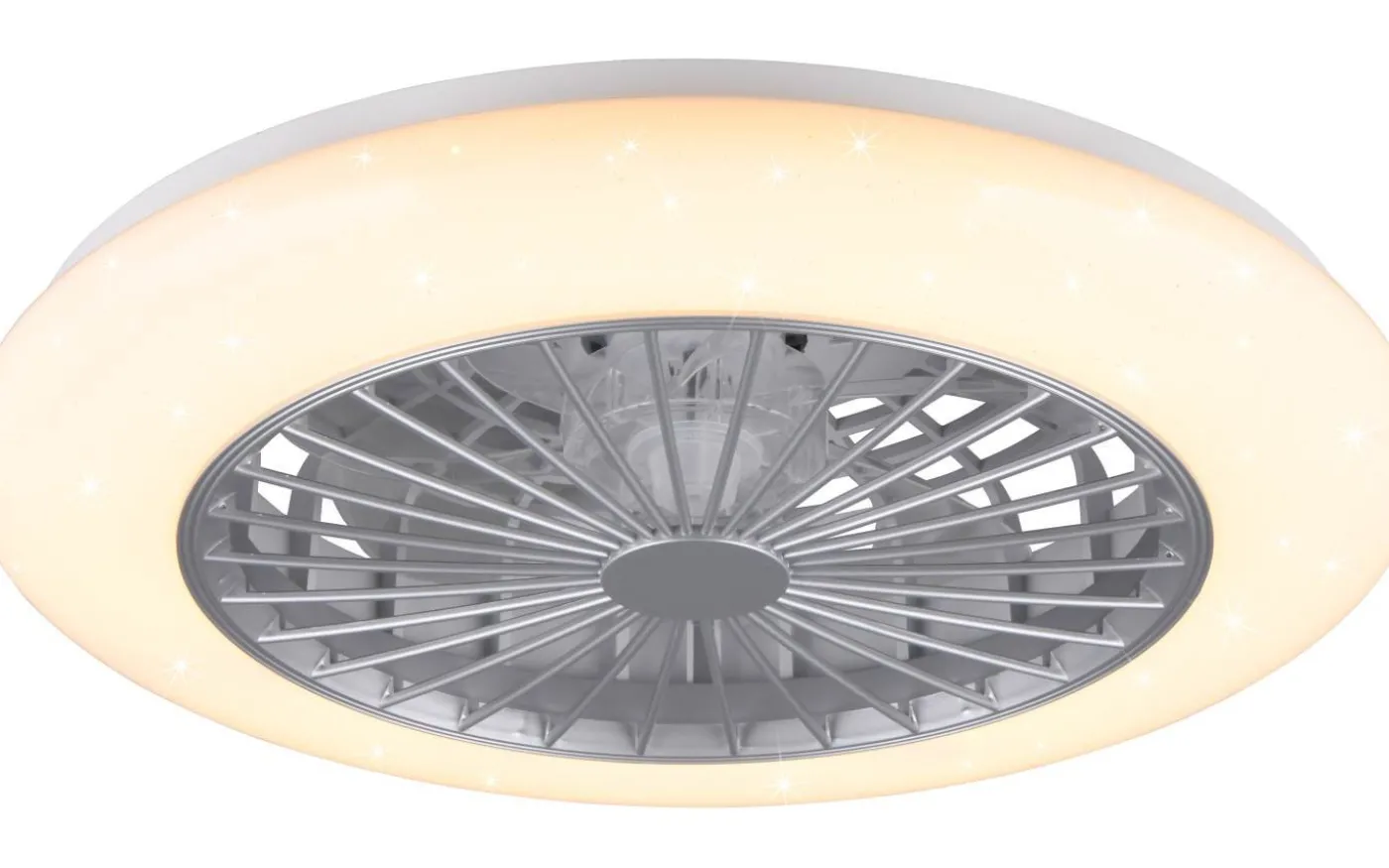 Stralsund Takfläkt 49cm LED grå stjärnljus