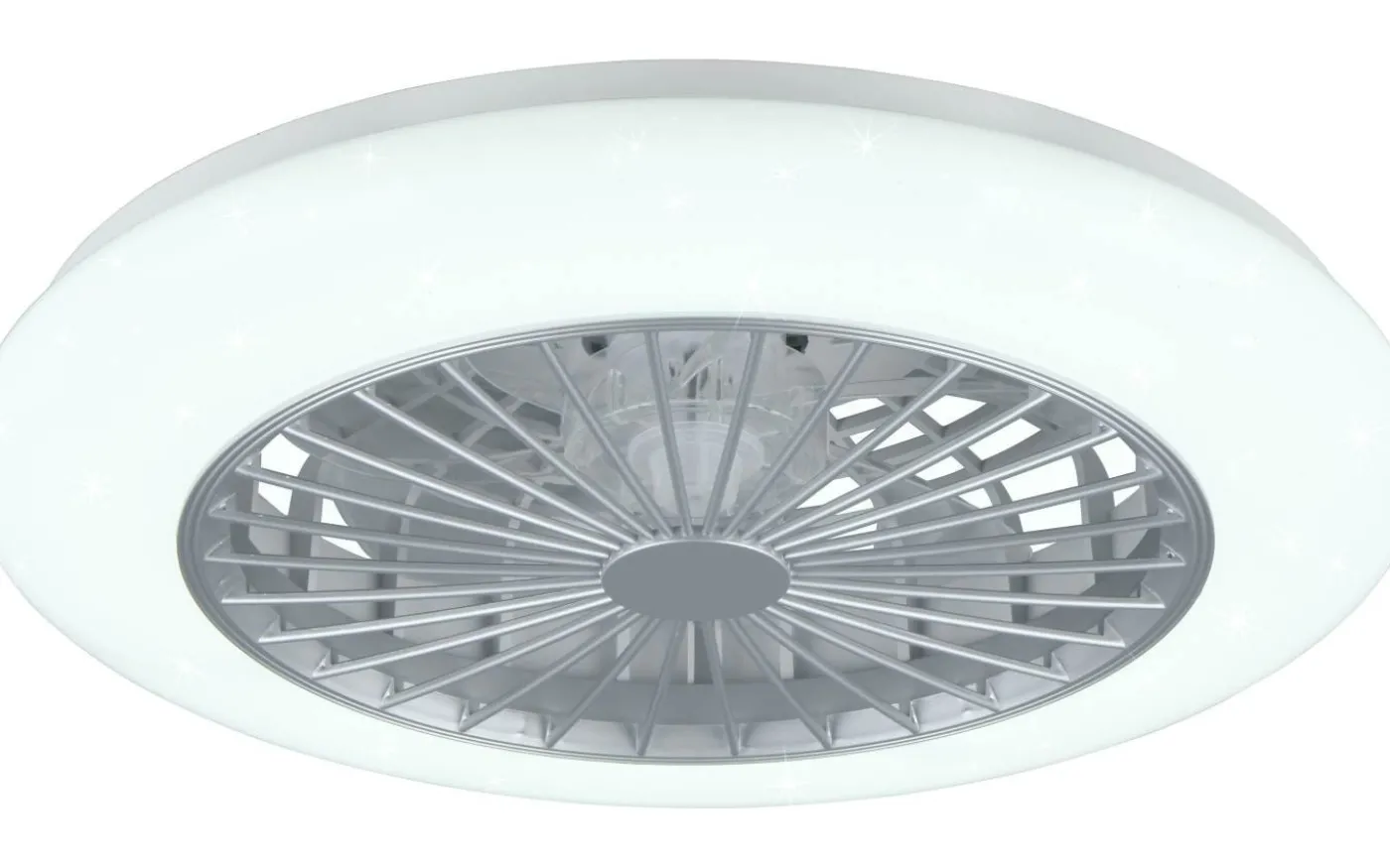 Stralsund Takfläkt 49cm LED grå stjärnljus