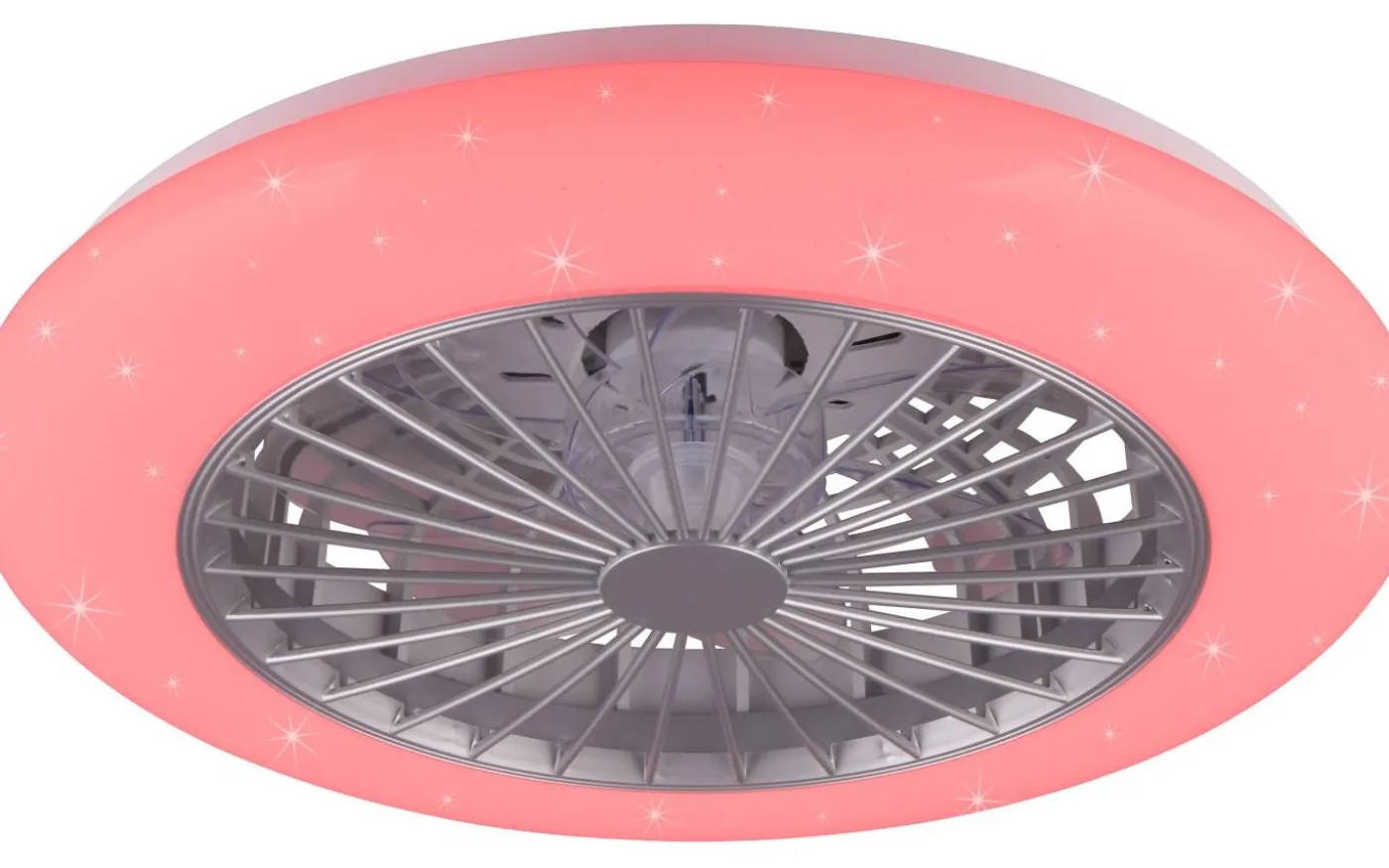 Stralsund Takfläkt 49cm LED RGBW grå stjärnljus