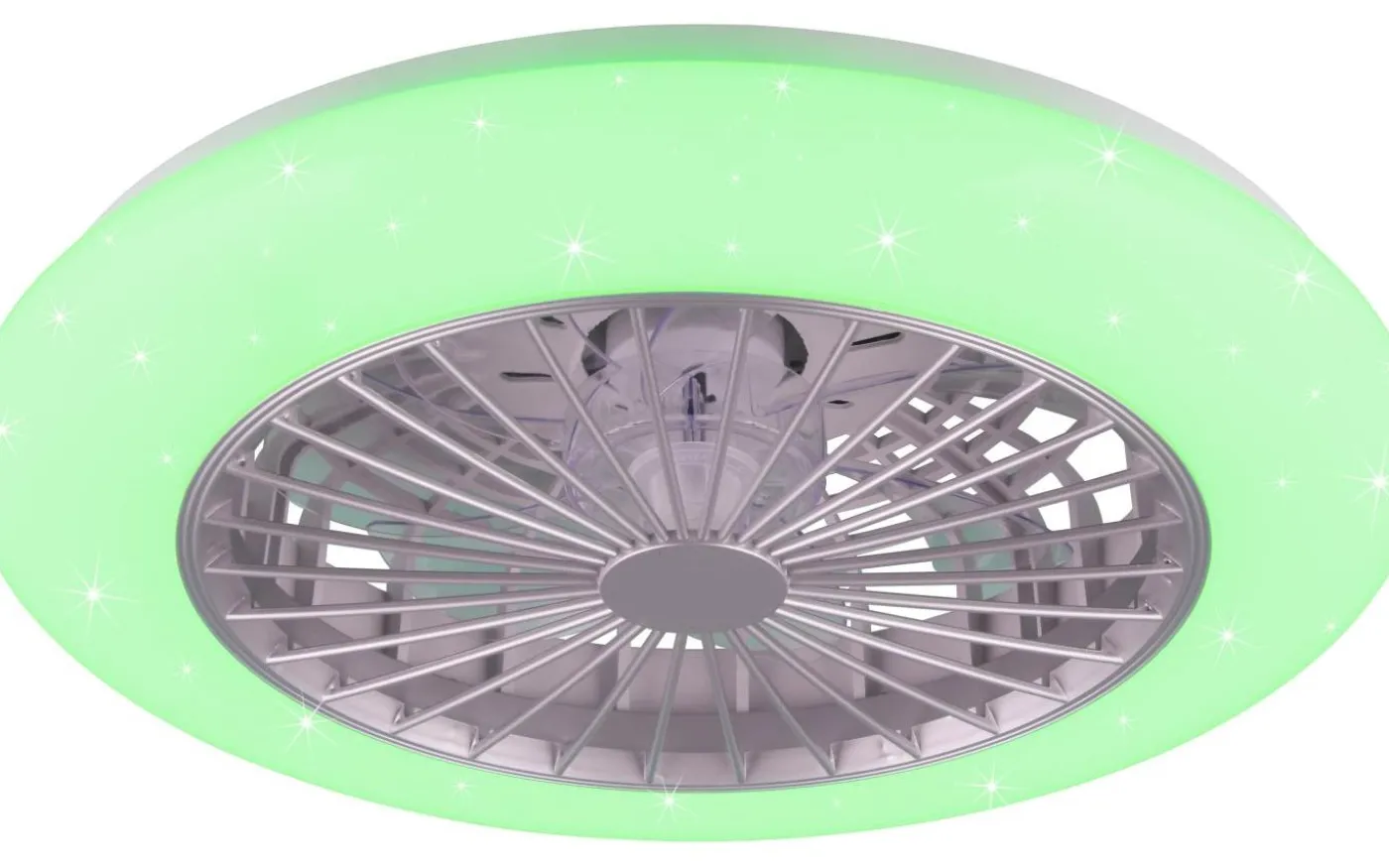 Stralsund Takfläkt 49cm LED RGBW grå stjärnljus