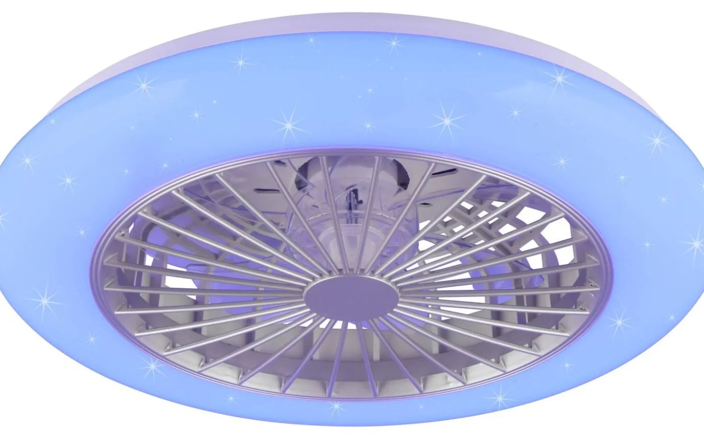 Stralsund Takfläkt 49cm LED RGBW grå stjärnljus