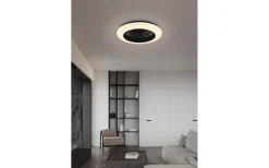 Stralsund Takfläkt 49cm LED mattsvart stjärnljus