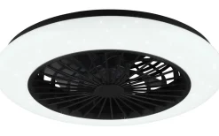 Stralsund Takfläkt 49cm LED mattsvart stjärnljus