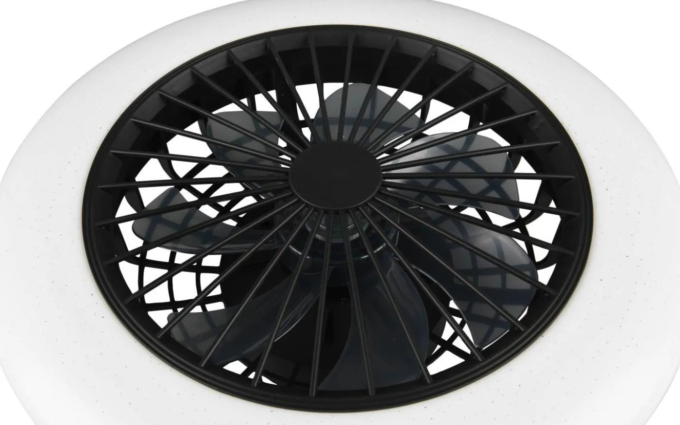 Stralsund Takfläkt 49cm LED mattsvart stjärnljus