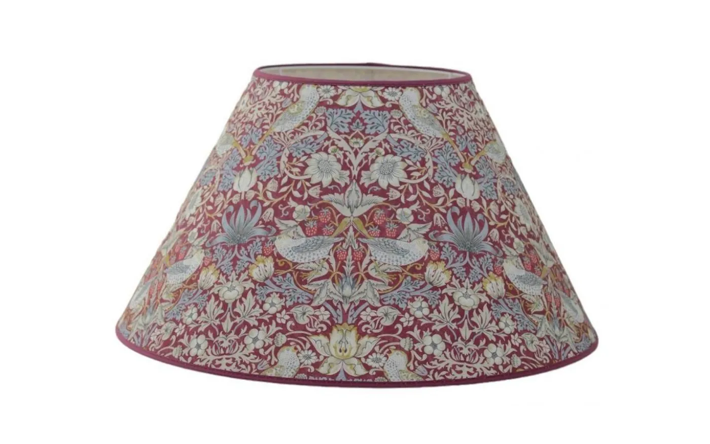 Strawberry Thief Lampskärm Ø50cm Plum William Morris