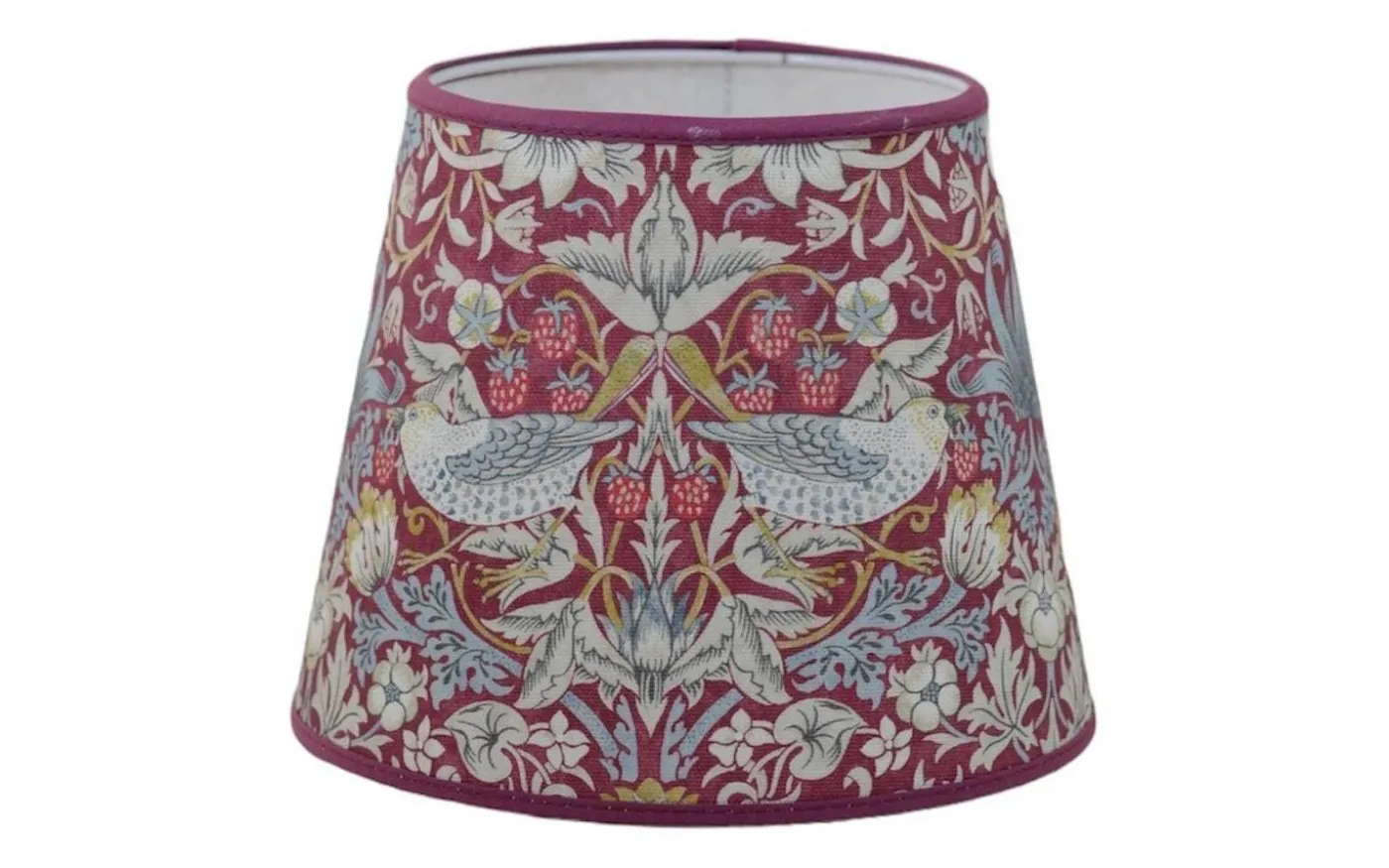 Strawberry Thief Lampskärm Ø17cm Plum William Morris