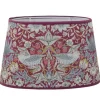 Strawberry Thief Oval Lampskärm 20cm Plum William Morris