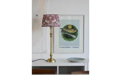 Strawberry Thief Oval Lampskärm 20cm Plum William Morris