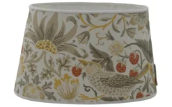 Strawberry Thief Oval Lampskärm 20cm Ochre William Morris
