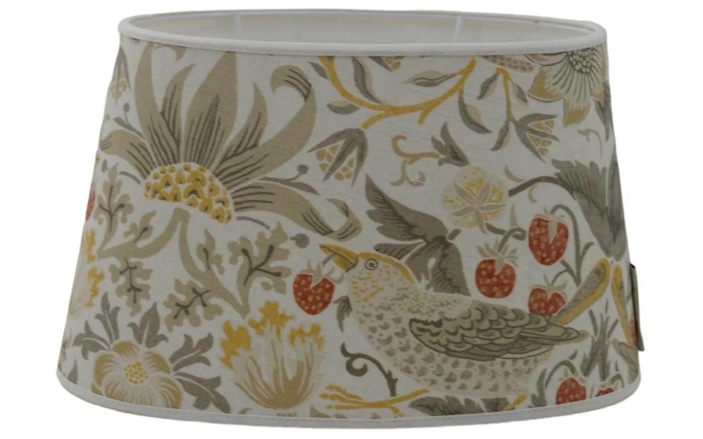 Strawberry Thief Oval Lampskärm 20cm Ochre William Morris