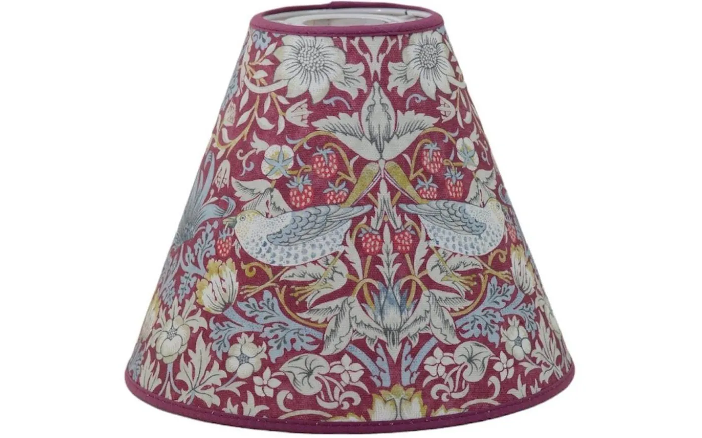 Strawberry Thief Toppringsskärm Ø22cm Plum William Morris