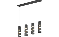 Stream Takpendel 4-delad GU10 mattsvart