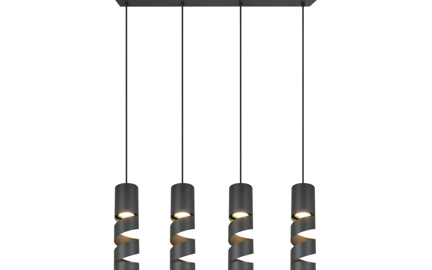 Stream Takpendel 4-delad GU10 mattsvart