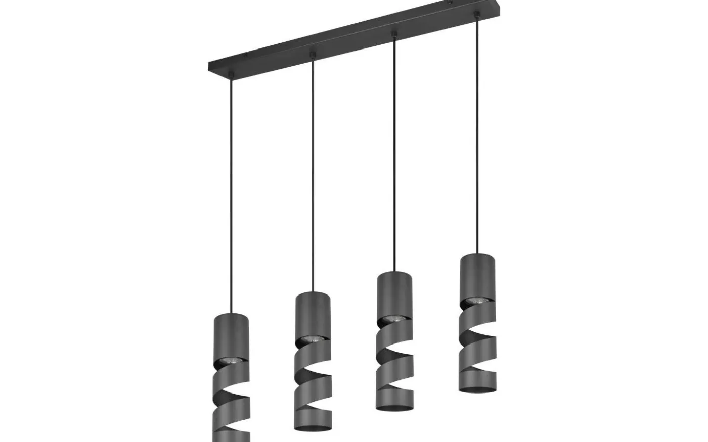 Stream Takpendel 4-delad GU10 mattsvart