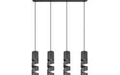 Stream Takpendel 4-delad GU10 mattsvart