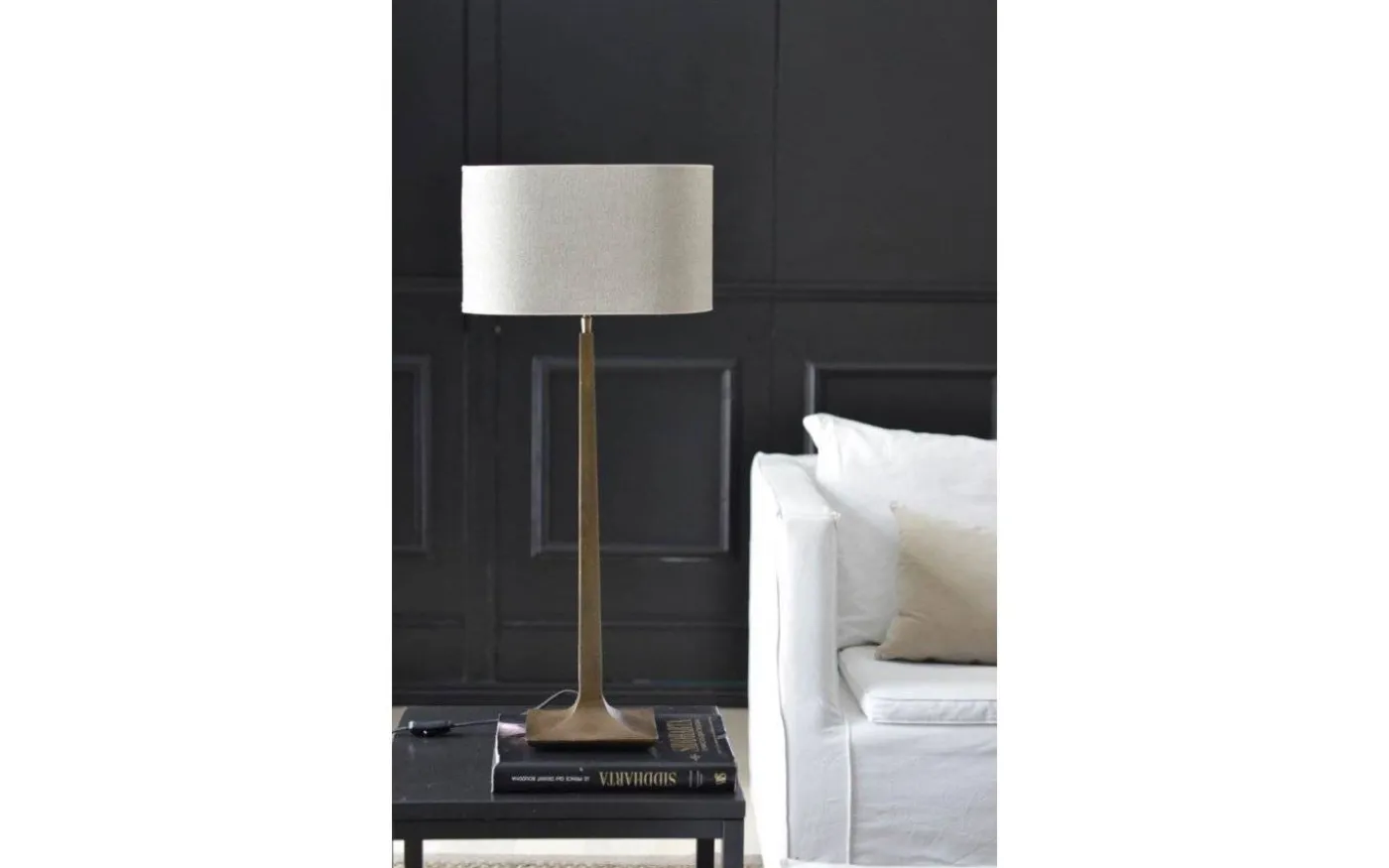 Studio 54 Avlång Lampskärm 35cm Natur