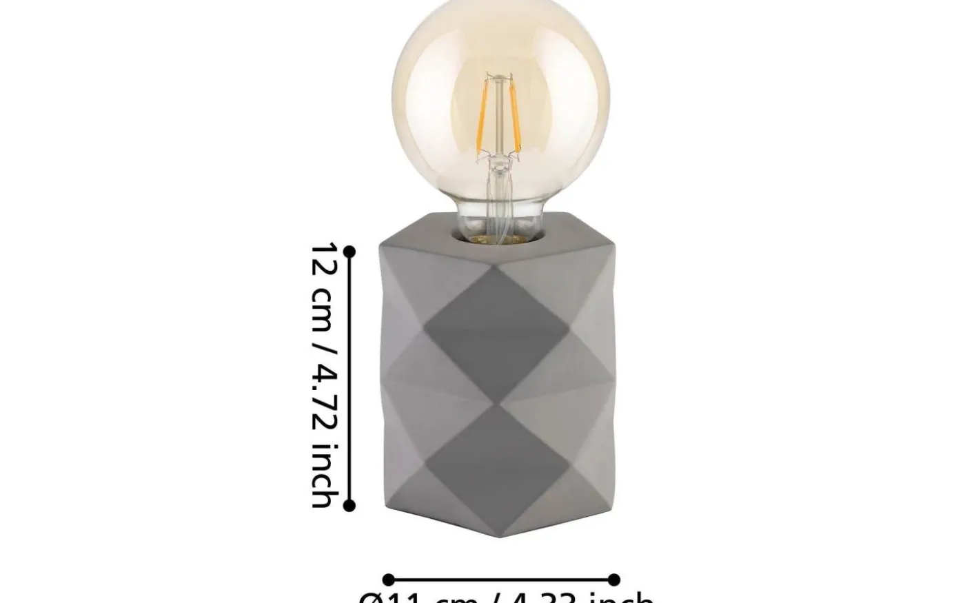 Swarby Bordslampa 12cm Grå