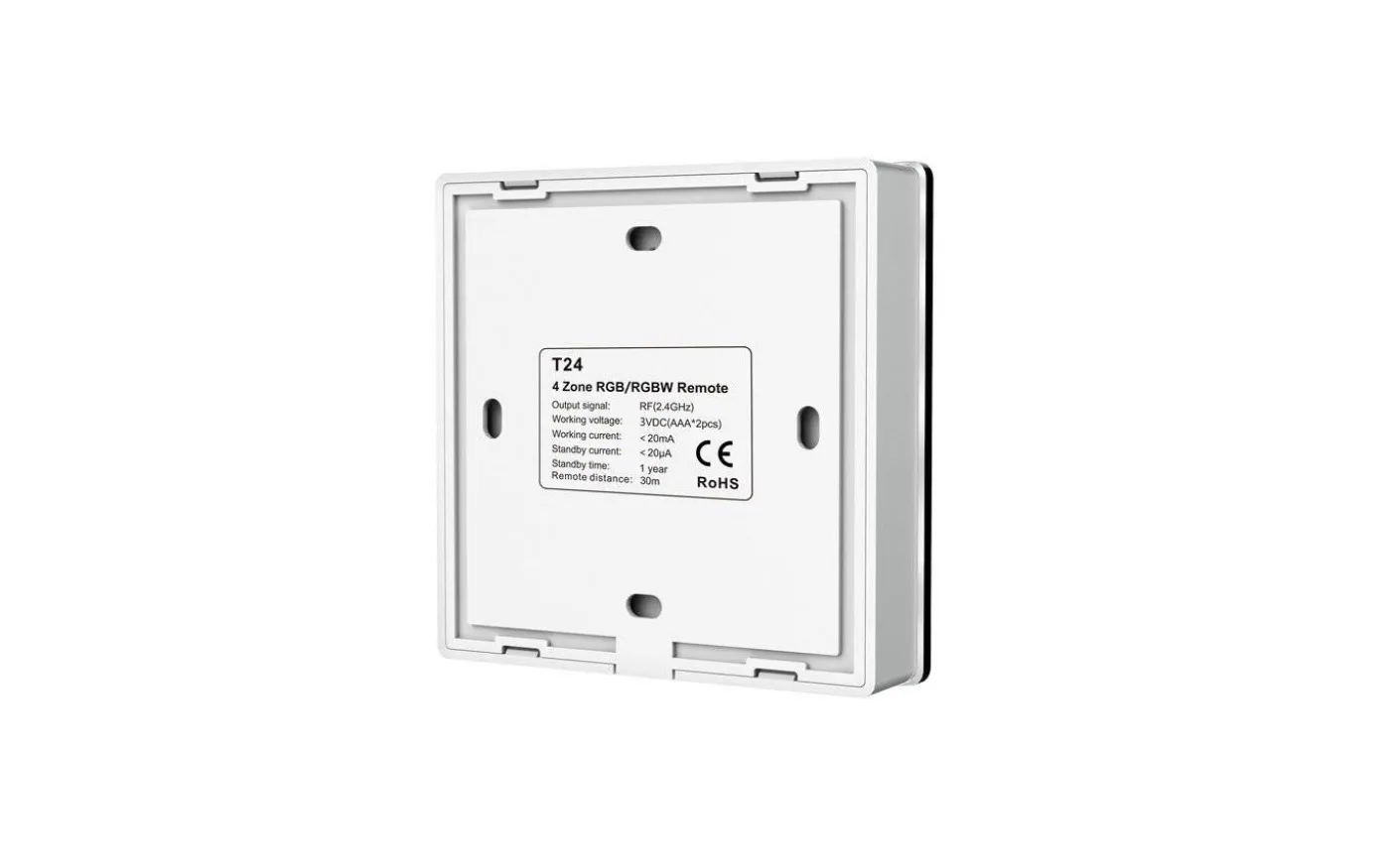 T24 Väggfjärrkontroll RGB/RGBW till V4 Mottagare