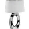 Taba Bordslampa 52cm E27 silver/vit